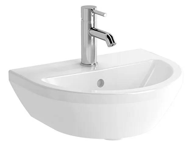 7065L003-0001- Integra Round washbasin, 45 x 36cm, 1 tap hole with overflow hole - Washbasin