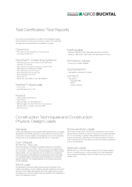 Test Certificates & Test Reports