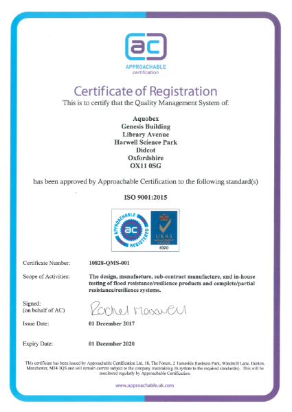 ISO 9001:2015 Certificate