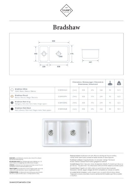 Bradshaw Kitchen Sink - PDS