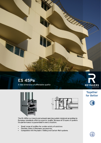 Aluminium Door System - ES 45Pa