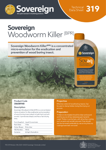 SOVAQ Woodworm Killer TDS