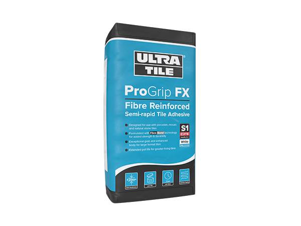 ProGrip FX: Fibre Reinforced Semi-Rapid Tile Adhesive