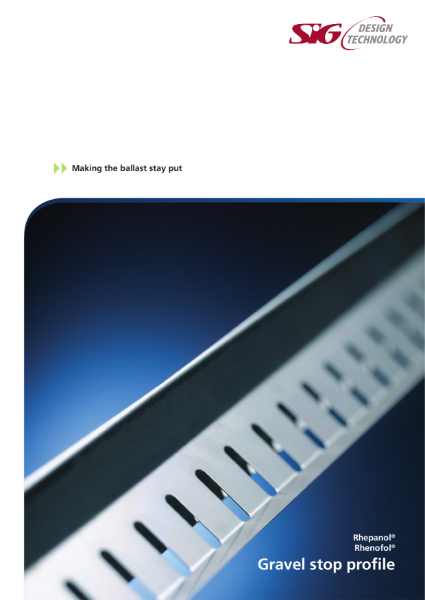 FDT Rhepanol and Rhenofol Single Ply Gravel Stop Brochure