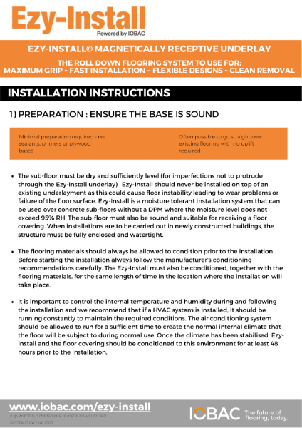 IOBAC EZY-INSTALL - Installation Guide