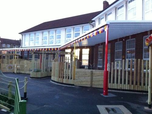 Ark Oval Primary Academy - Wall Mounted Canopy