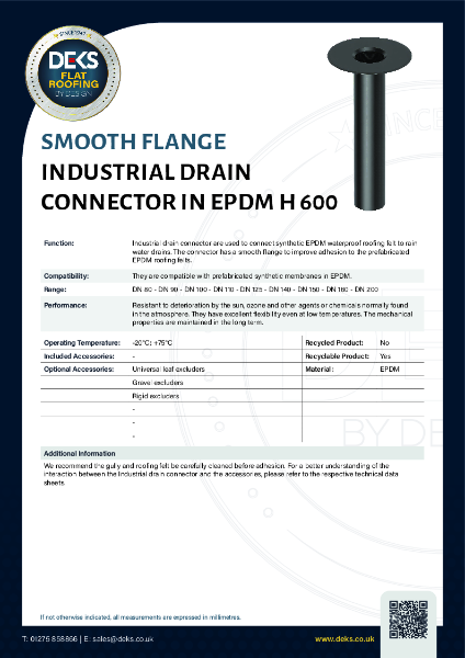 Industrial  Roof Drain - EPDM