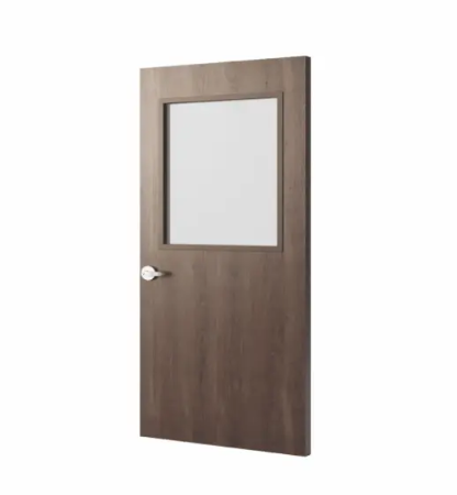 Contemporary Wood Grain Composite Fiberglass Door