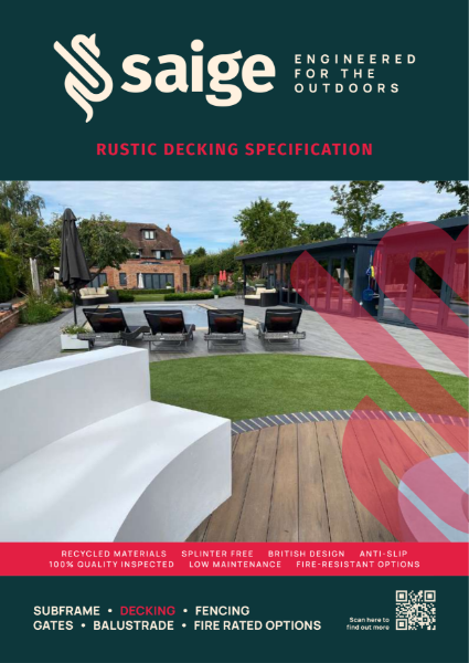 Rustic Decking Specification Sheet