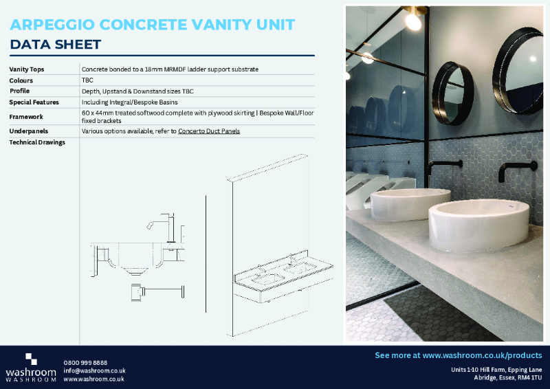 Arpeggio Concrete Vanity Unit