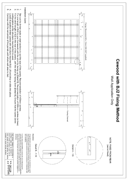 Cewood Installation Guidelines