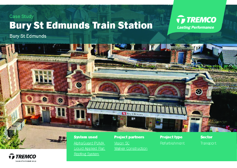 Tremco Roofing - Bury St Edmunds Train Station Case Study
