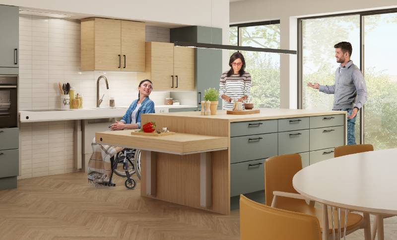 Indivo Height Adjustable Kitchens for Everybody