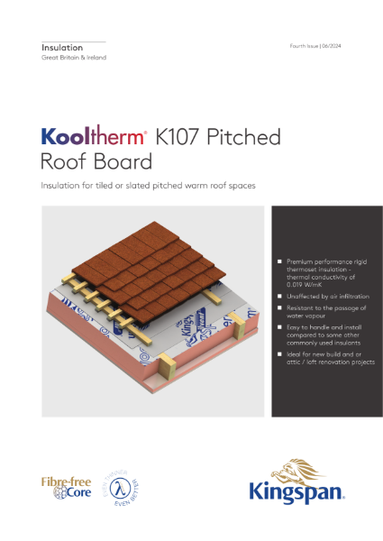 Kooltherm K107 Pitched Roof Board - 06/24
