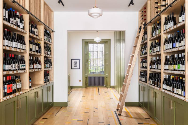 Reclaimed Junckers floors for Communique Wines