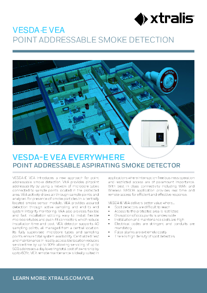 XTRALIS VESDA VEA Product Brochure