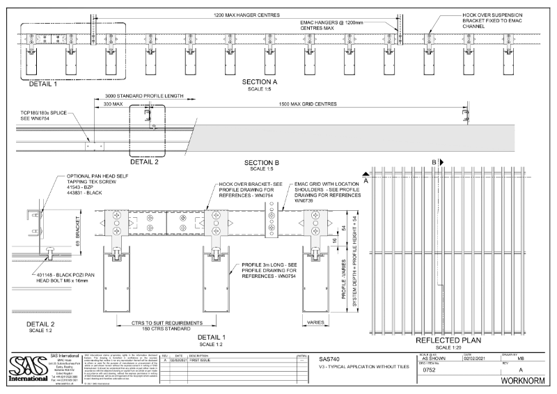 SAS740 Typical Application without Tiles