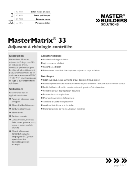 mastermatrix-33-tds-french