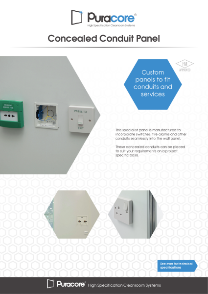 Concealed Conduit Panel Product Data Sheet