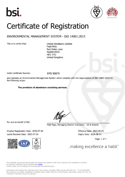 ISO 14001 Environmental Management Systems