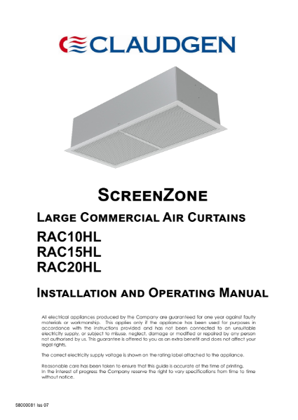 RAC-HL user instructions