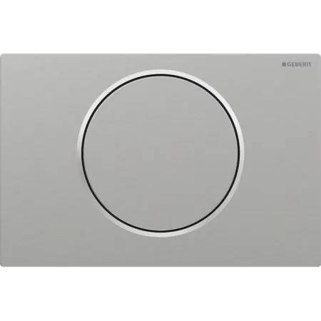 Geberit Sigma10 Flush Plate For Stop-And-Go Flush, Round, Screwable