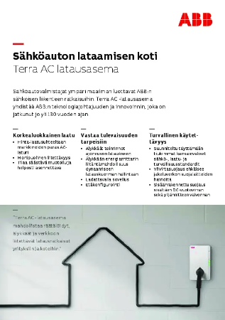Terra AC Latausasema - Tuotelehtinen