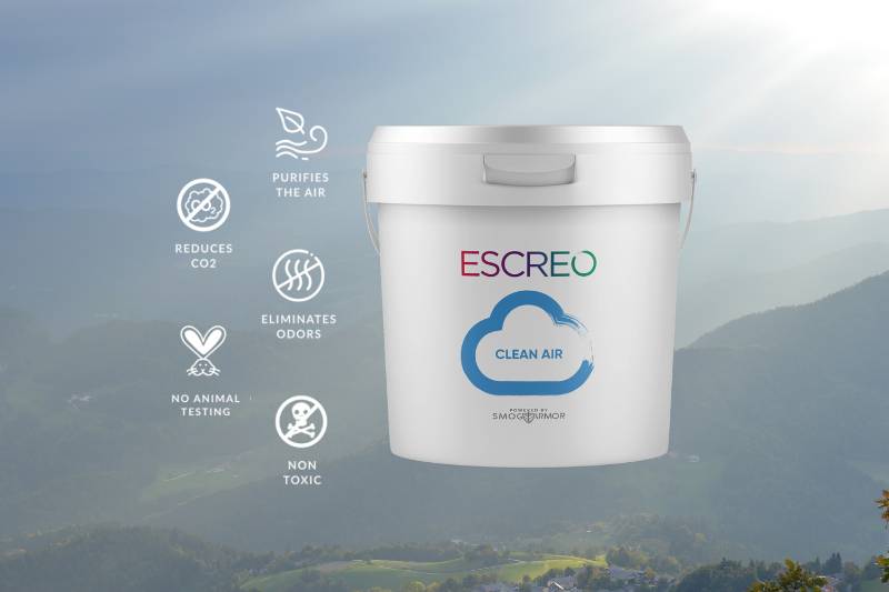 Walls can purify the air with ESCREO Clean Air