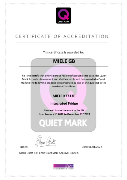 Quiet Mark Certification