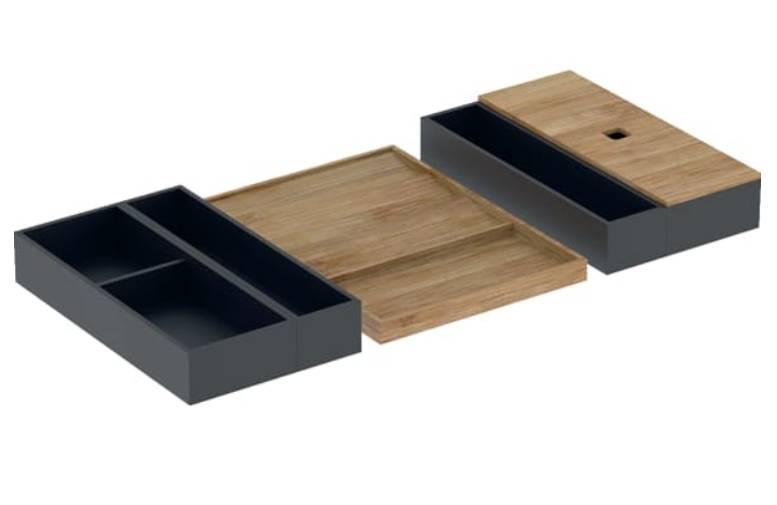 Geberit set of drawer inserts for top drawer