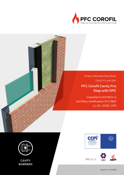 PFC Corofil Cavity Fire Stop with DPC - Datasheet