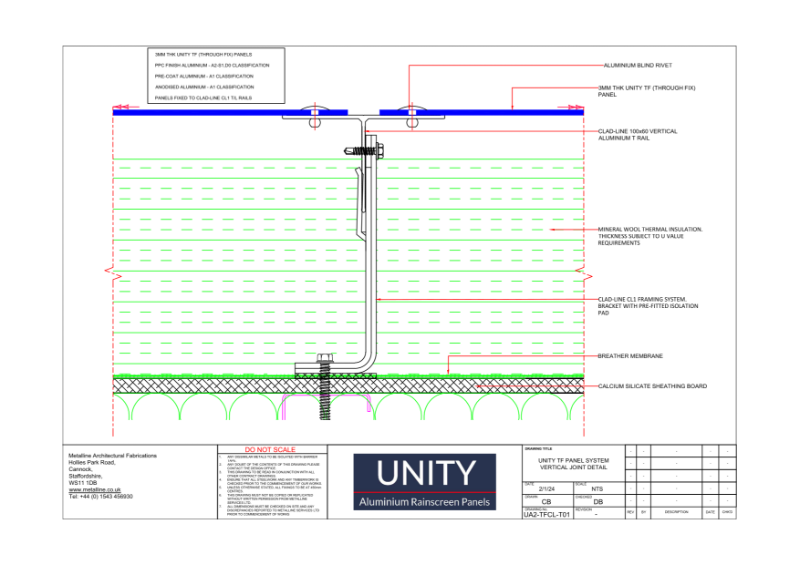 Unity A2 TF-01 Technical Drawing