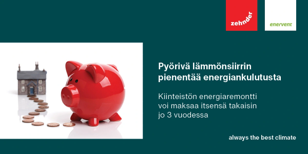 Energiatehokkuus alkaa ilmanvaihdosta