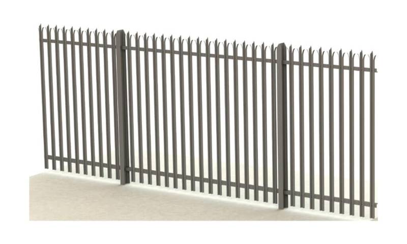 Palisade 2.4 Meter Tri Point Fence, Visual Deterrent - Fencing