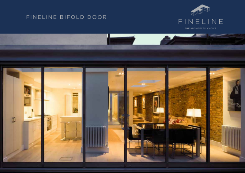Fineline bifold door technical sheet