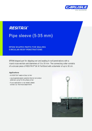 RESITRIX® Pipe Sleeves - Technical Datasheet