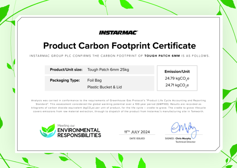 Product Carbon Footprint Certificate 