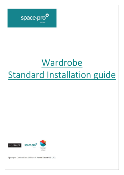 Installation Guide - Spacepro Sliding Wardrobes