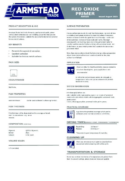 Armstead105 - Red Oxide Primer