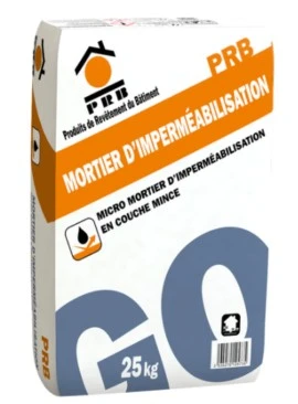 PRB MORTIER D’IMPERMÉABILISATION - Thin Coat Waterproofing Micro Mortar - Thin Waterproofing Micro-Mortar