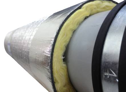 Mineral wool pipe section insulation