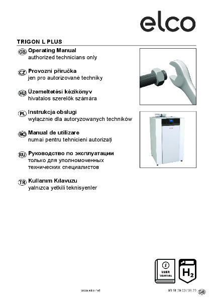 ELCO Trigon L Plus - Installation Manual