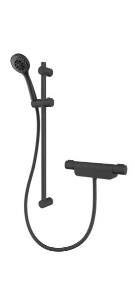 Midas™ 220 Matt Black - Bar Mixer Shower With Adjustable Head