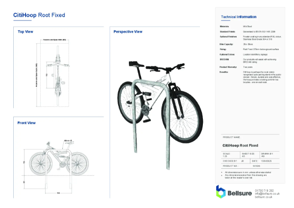 Citihoop Classic (Root Fixed) Datasheet