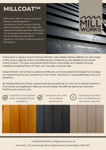 Millworks Millcoat  Factory Coatings