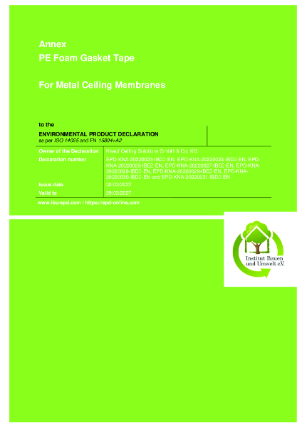 EPD PE Foam Gasket Tape for Ceiling Membranes