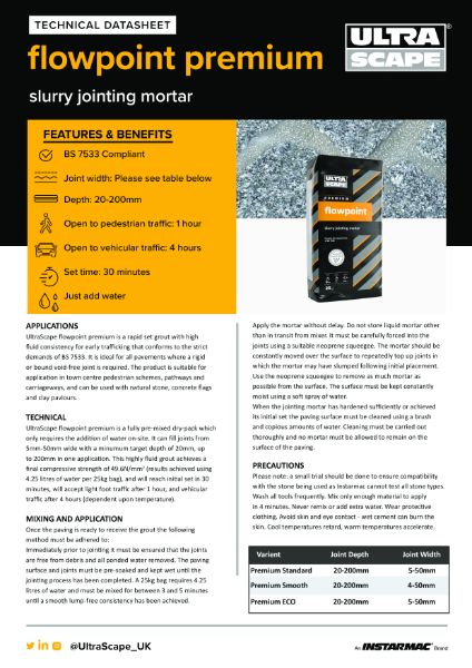 flowpoint premium Technical Datasheet