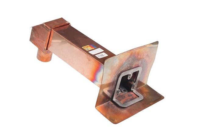 CLAMP-TITE COPPER BOX SCUPPER