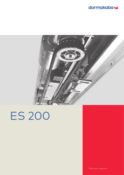 DORMA ES200 - Sliding Door Operator