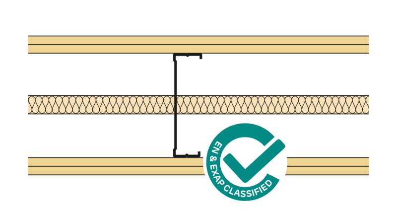 Siniat Single Frame Metal Stud Partition CS14R-212Un-25G - Metal Stud Partitioning